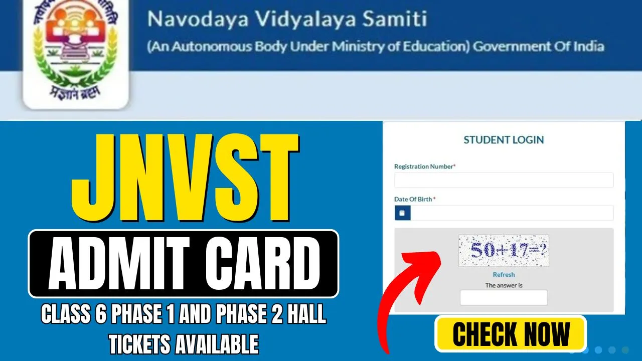 JNVST Admit Card 2025