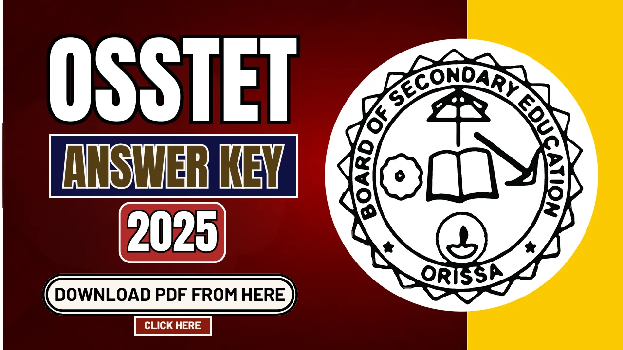 OSSTET Answer Key 2025