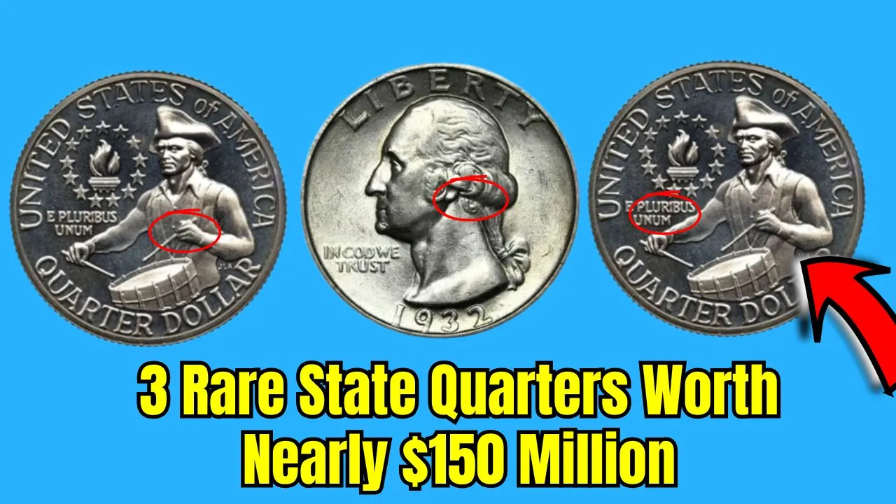 3 Rare State Quarters Worth Nearly $150 Million