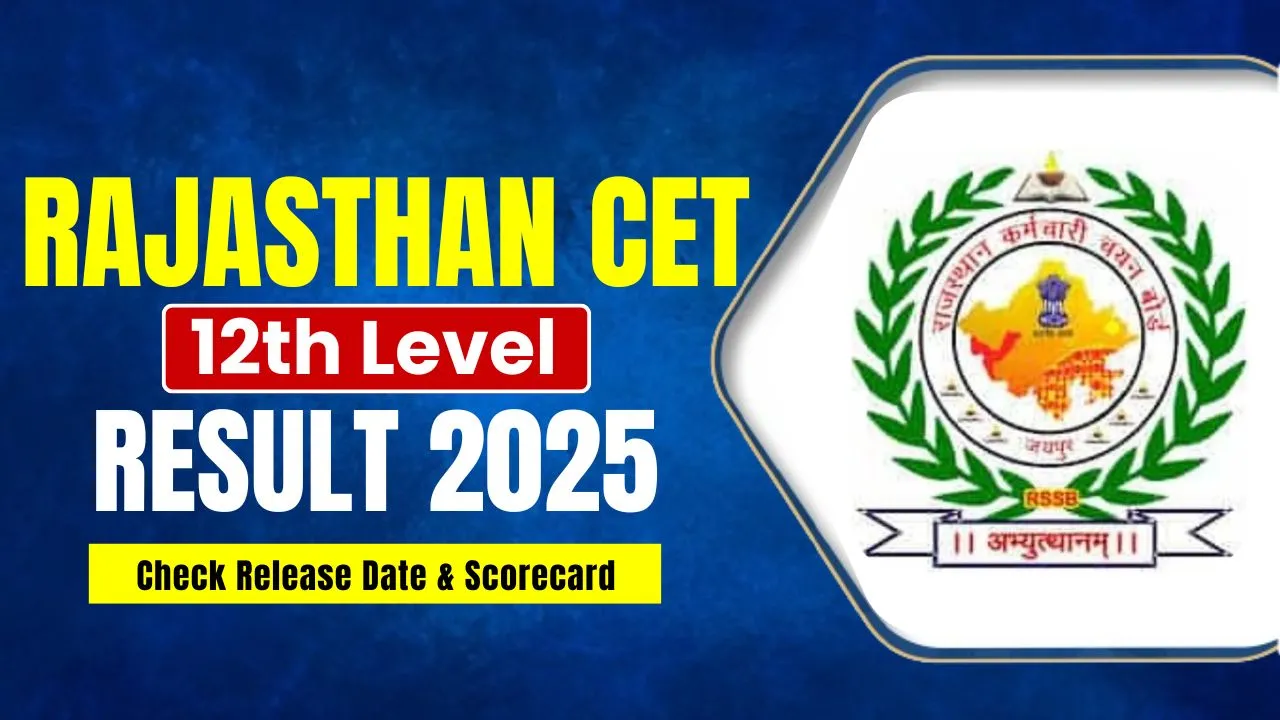 Rajasthan CET 12th Level Result 2025