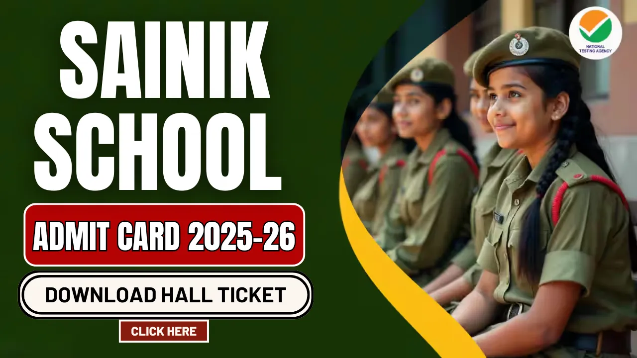 Sainik School Admit Card 2025-26